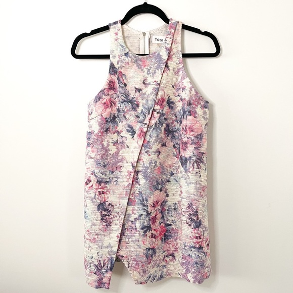 Tobi Chloe in the City Blue Floral Mini Dress Size Small - Picture 6 of 14